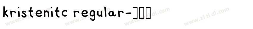 kristenitc regular字体转换 kristenitc regular字体转换